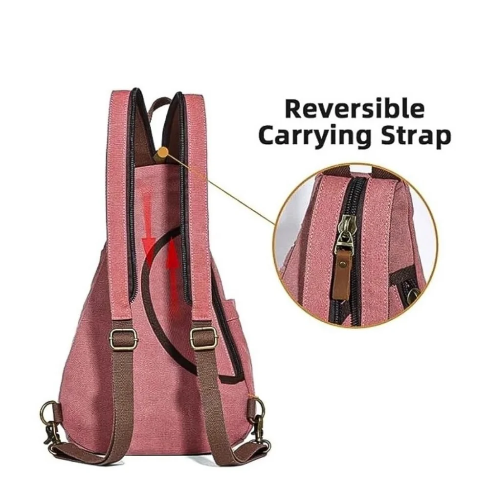 New KL928 Multipocket Denim Canvas Carryall Excursion Crossbody & Backpack